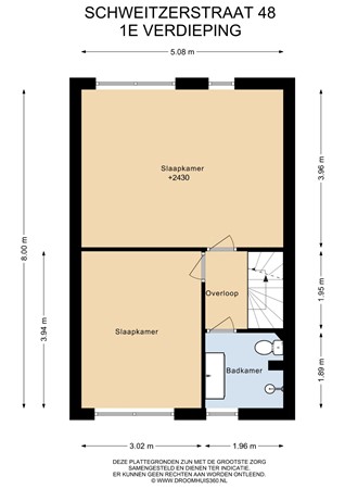 Floorplan - Schweitzerstraat 48, 1433 AG Kudelstaart